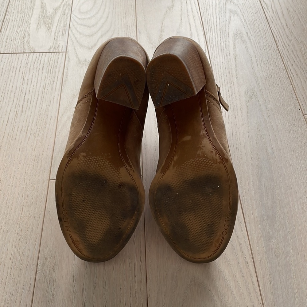 Aldo Tan Suede Heeled Booties - Picture 8 of 10